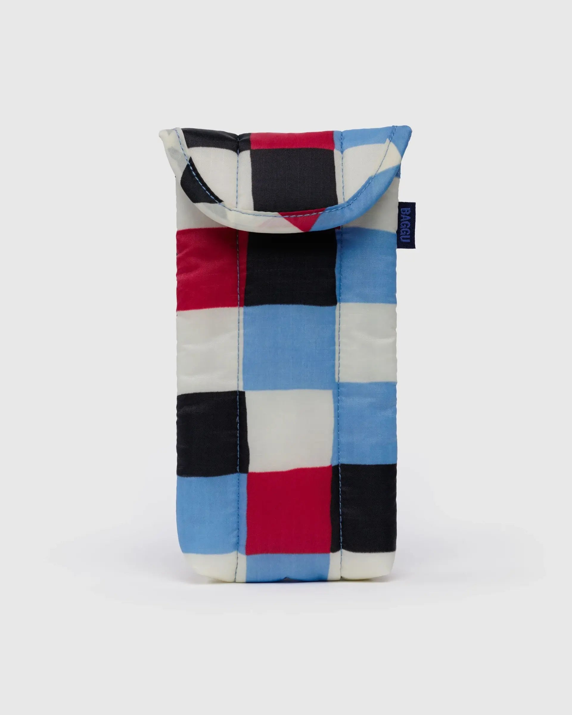Baggu Puffy Glasses Case - Painted Check