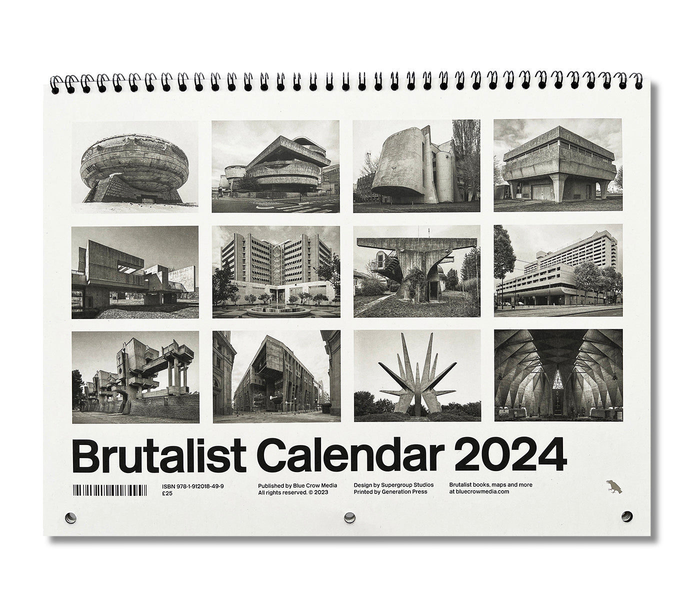 Brutalist Calendar 2024