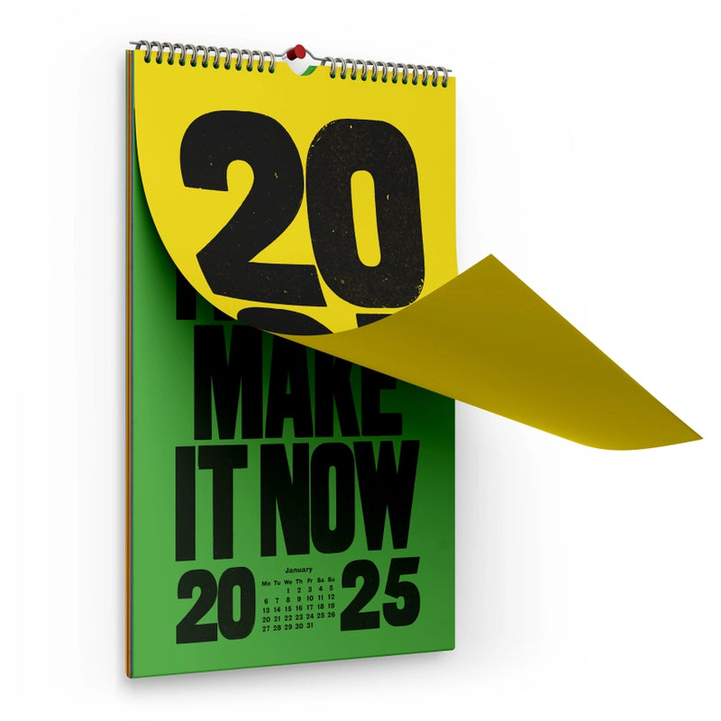2025 Wall Calendar - Designed by Anthony Burrill