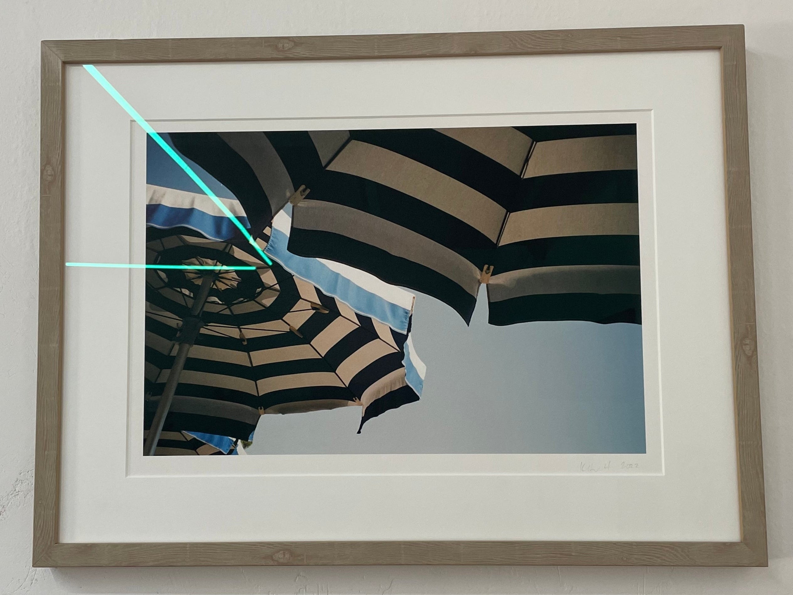 Italy - Umbrellas 3 (2022) - Kate Hulett, Framed