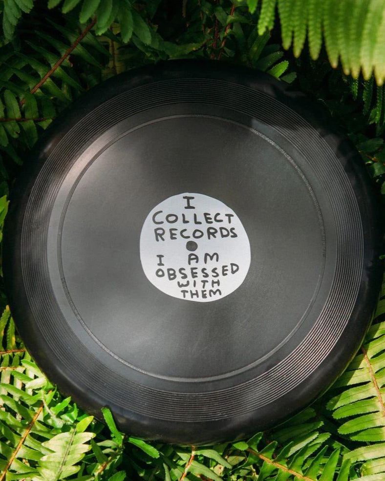 I Collect Records - Frisbee by David Shrigley