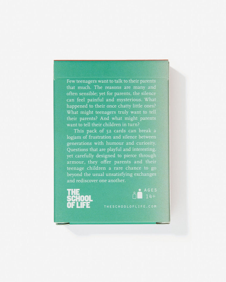 Parents and Teenagers Conversation Cards- The School of Life