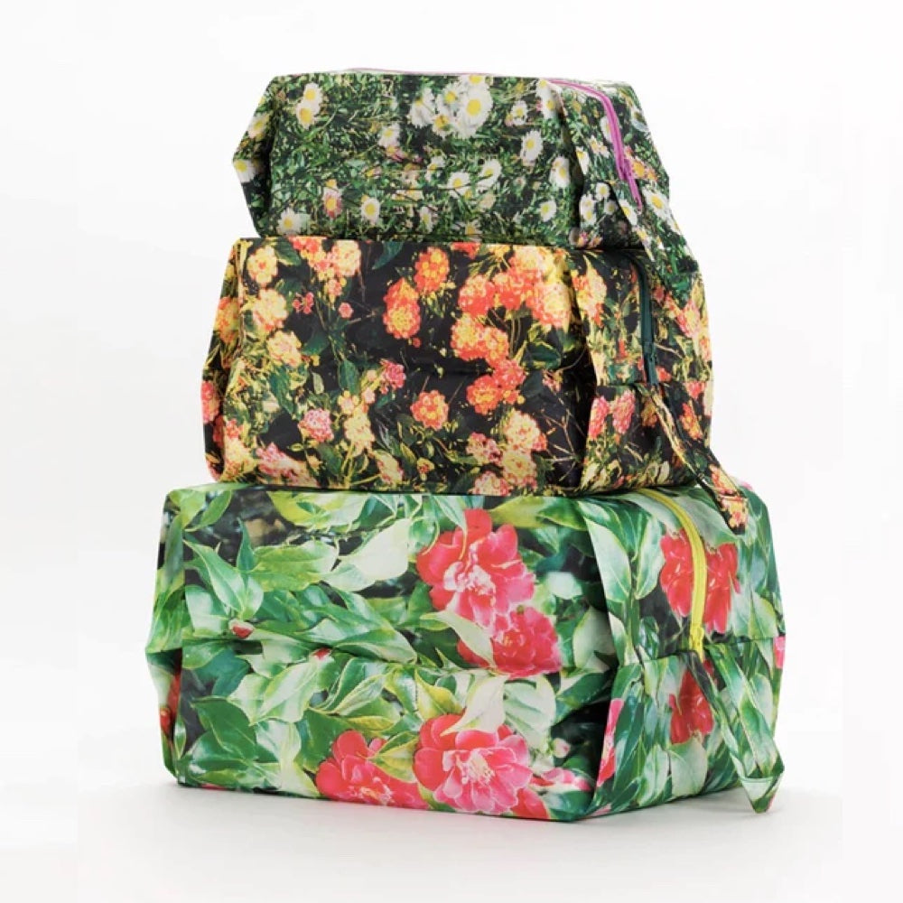 Baggu 3D Zip Set - Photo Florals