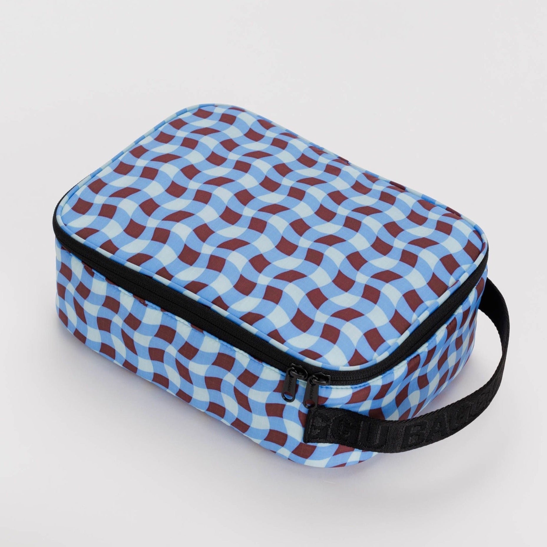 Baggu Lunch Box - Wavy Gingham Blue
