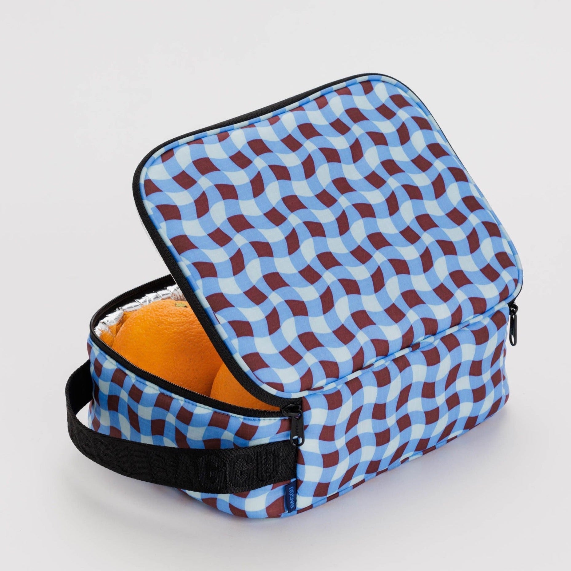 Baggu Lunch Box - Wavy Gingham Blue