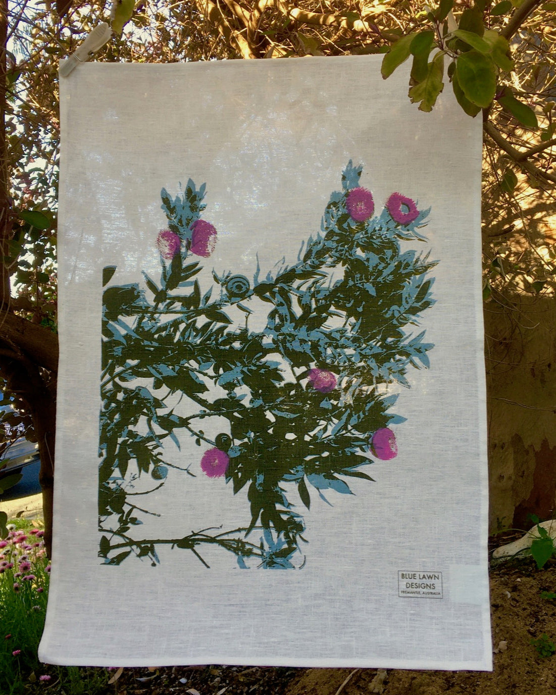 Blue Lawn Designs Tea Towel - Eucalyptus Macrocarpa