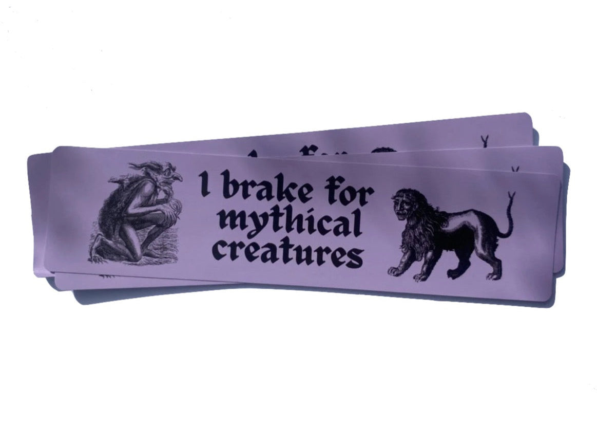 Mythical Creatures Bumper Sticker - Carla Adams