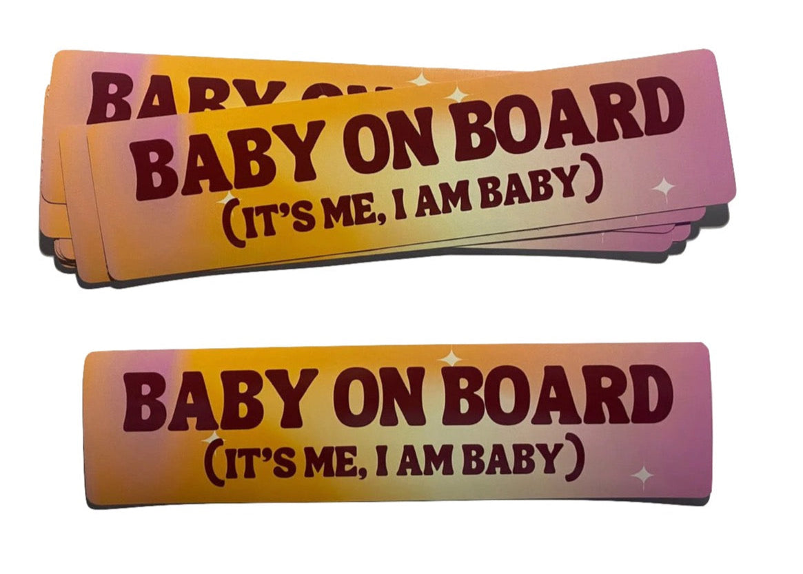 Baby on Board Bumper Sticker - Carla Adams