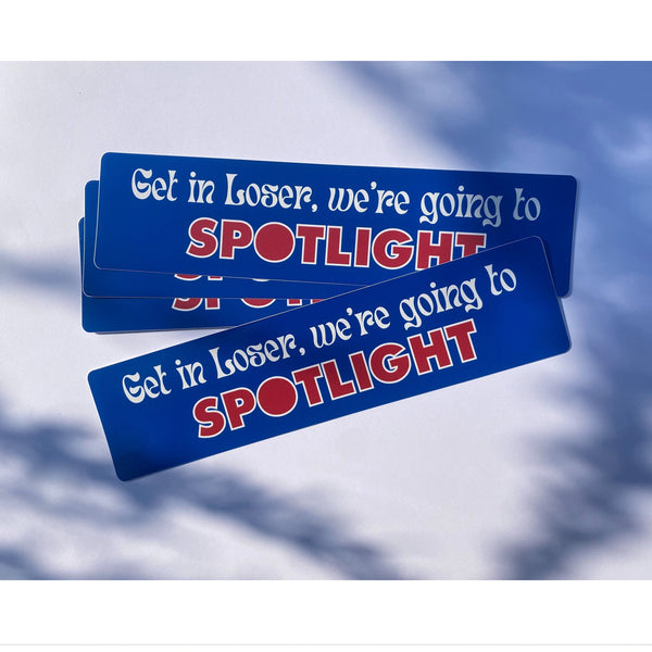 Spotlight Bumper Sticker Carla Adams Kate and Abel