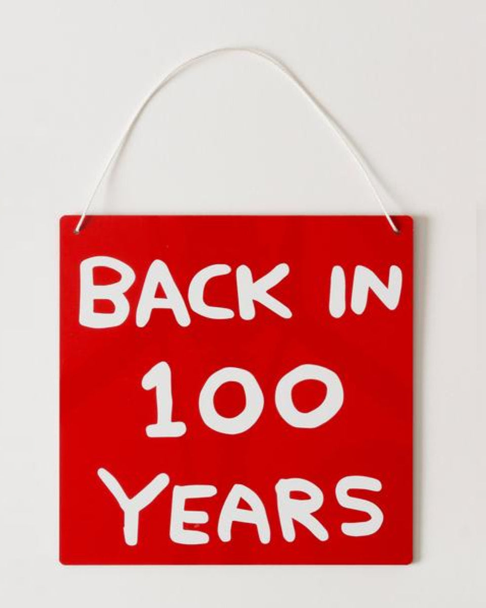Back in 100 Years - Air Freshener by David Shrigley