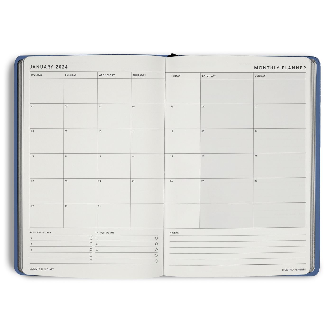 Mi Goals Classic Diary Soft Cover A5 - Lilac