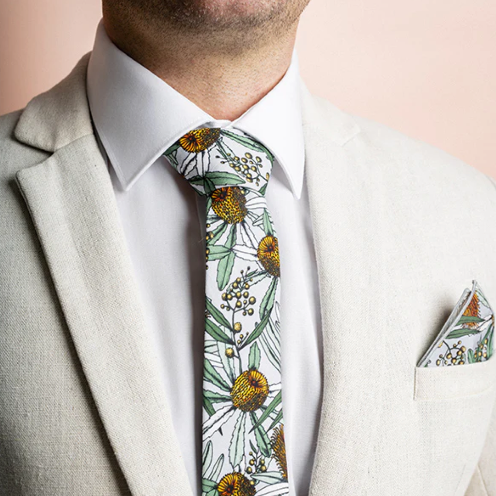 Peggy and Finn Tie - Banksia Grey