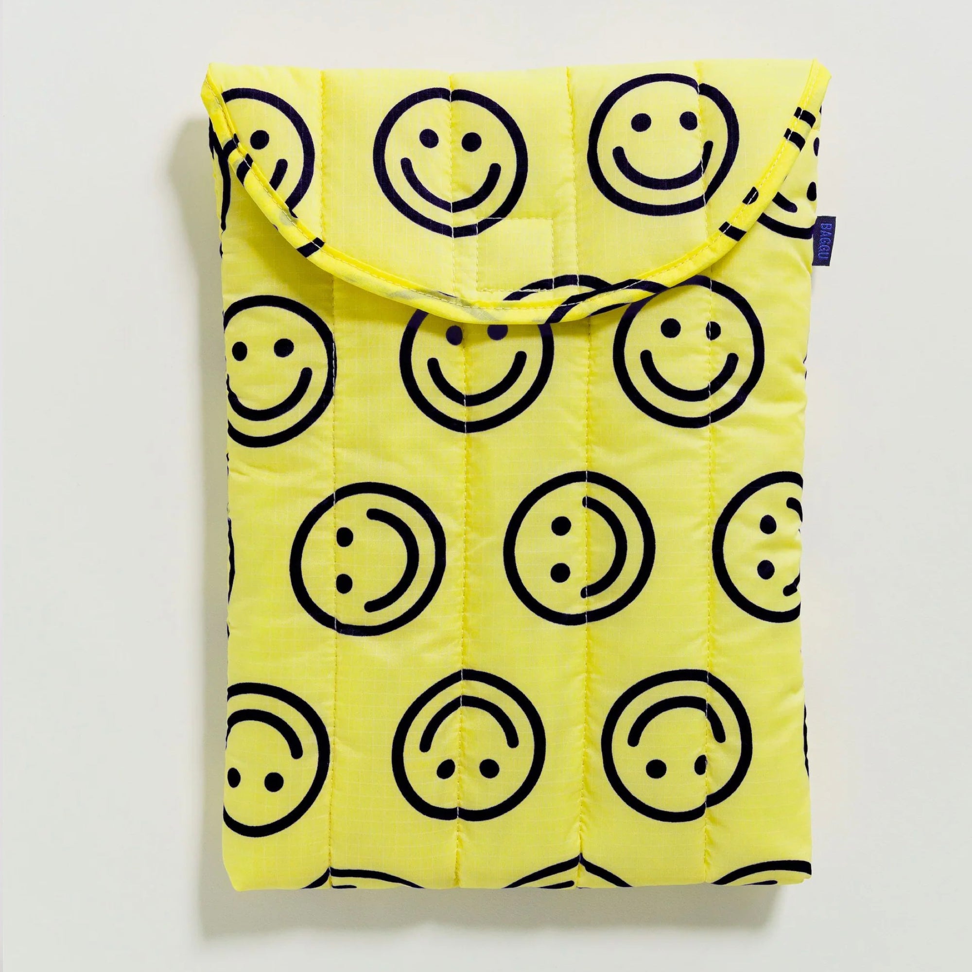 Baggu Puffy Laptop Sleeve 13/14" - Yellow Happy