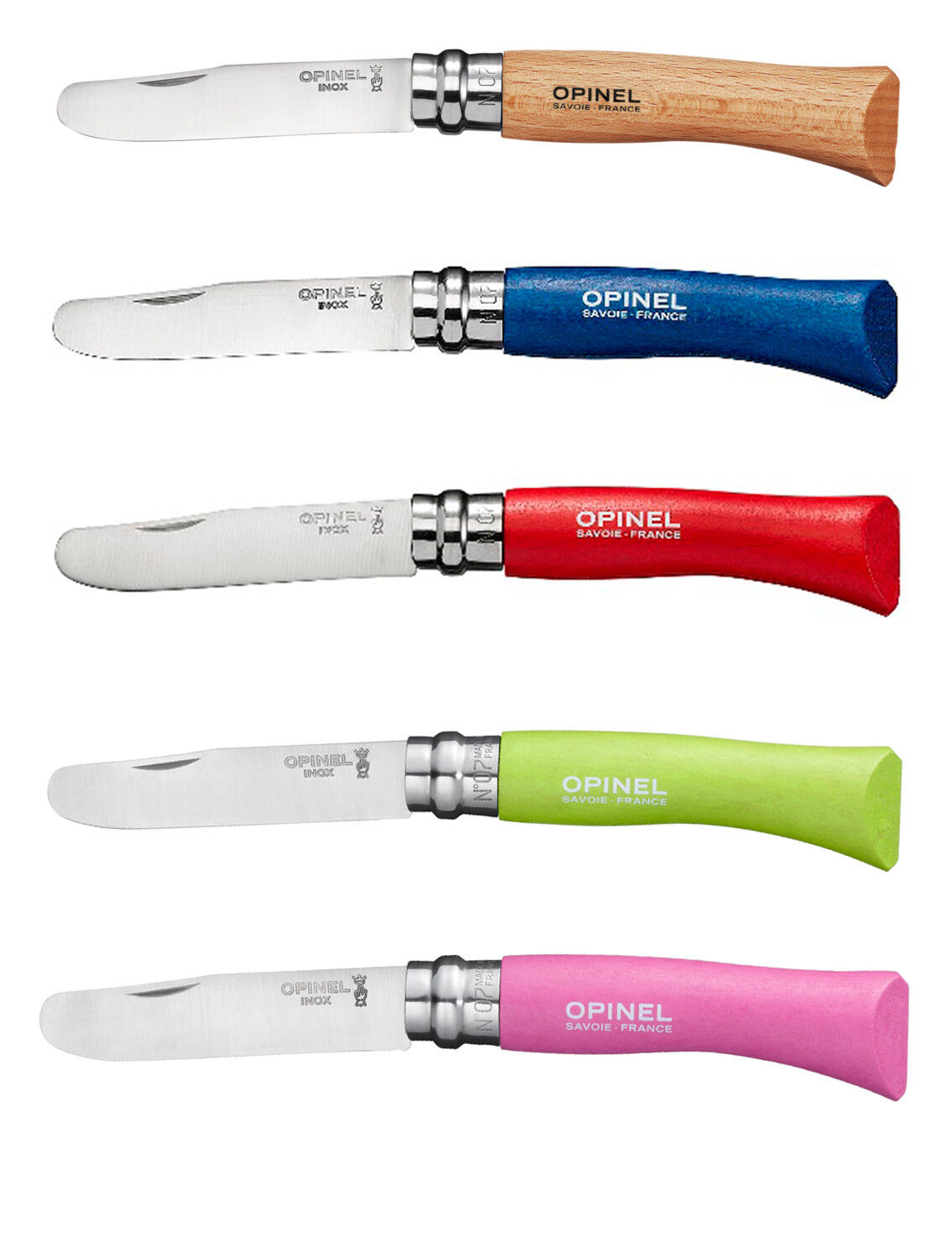 Opinel No. 7 Pocket Knife (Round Tip - Kids)