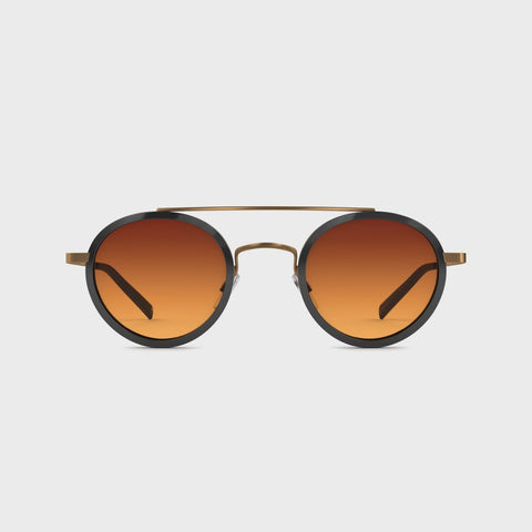 Tens Sunglasses - Hoxton Polished Black/Brushed Gold Original