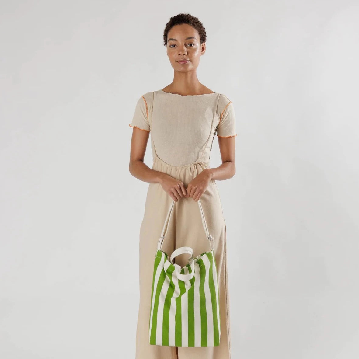 Baggu Duck Bag - Green Awning Stripe