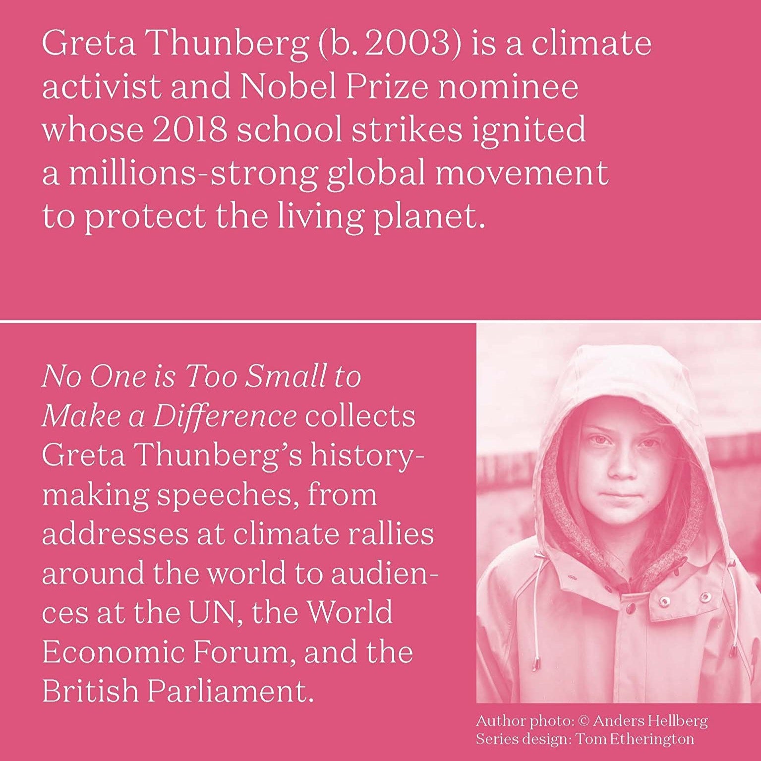 No One is Too Small to Make a Difference - Greta Thunberg