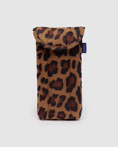 Baggu Puffy Glasses Case - Leopard