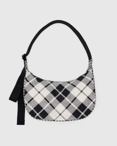 Baggu Crescent Bag - Mixed Plaid