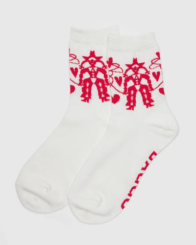 Baggu Crew Sock - Cowgirl