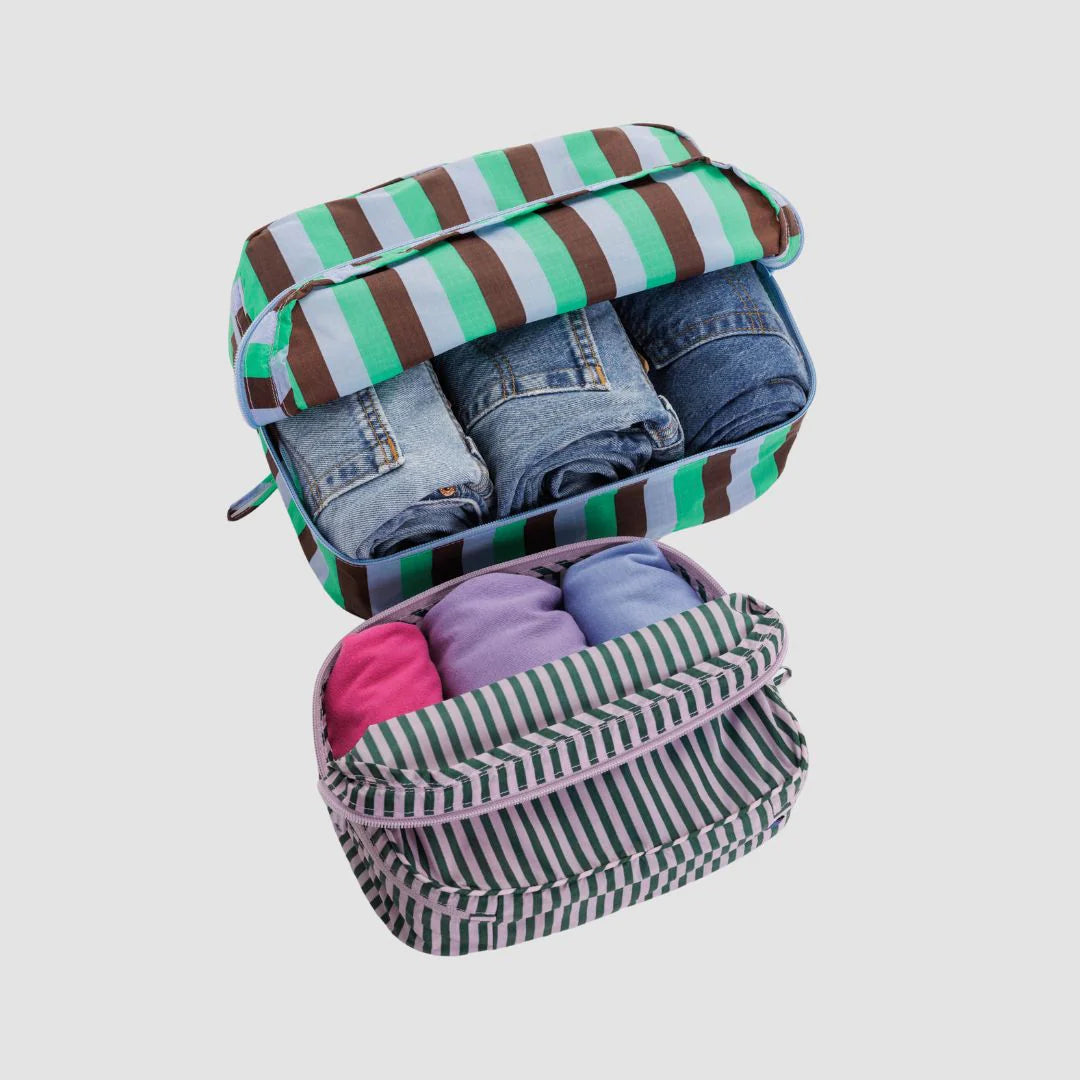 Baggu Packing Cube Set - Vacation Stripe Mix
