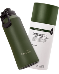 Fressko Core Drink Bottle 1lt Khaki