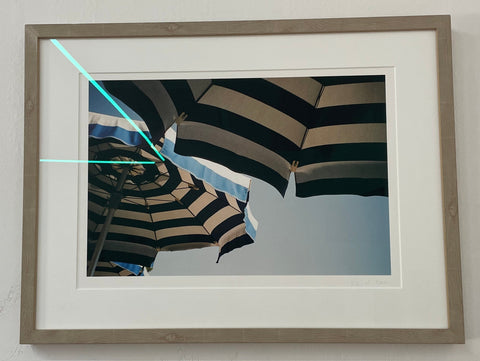 Italy - Umbrellas 3 (2022) - Kate Hulett, Framed