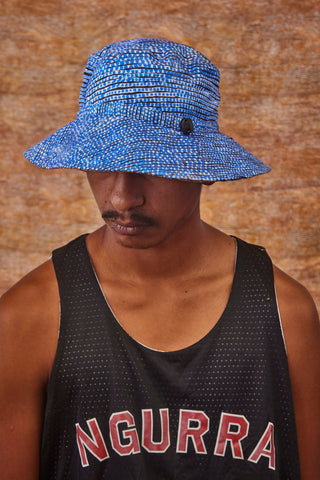 Juluwarlu Milky Way Ngurra Nujugamu Reversible Bucket Hat