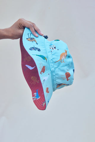 Juluwarlu Thalu Ngarli Reversible Bucket Hat