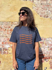 NO NEW FOSSIL FUELS t-shirt