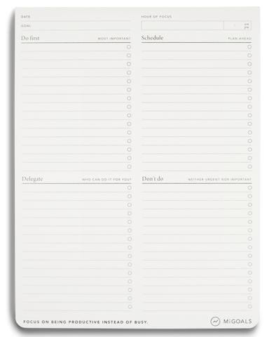 MiGoals Focus Desk Pad