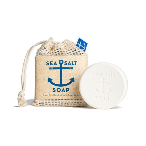 Sea Salt Travel Soap with Soap Saver