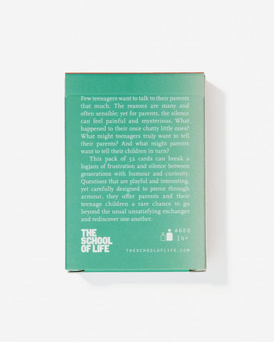 Parents and Teenagers Conversation Cards- The School of Life