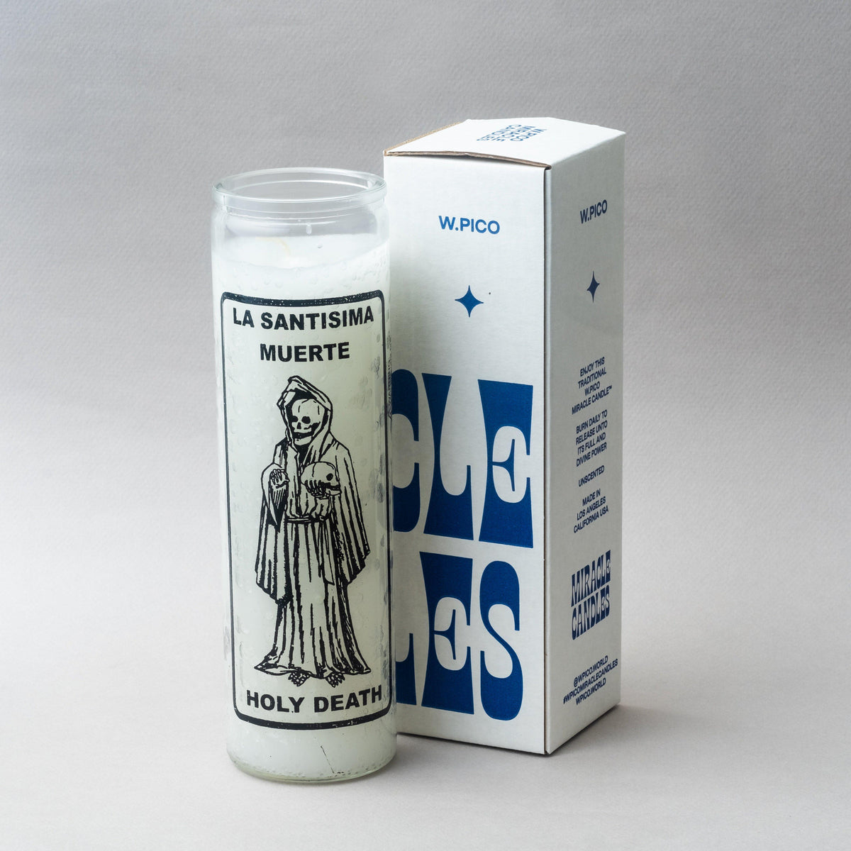 W.Pico Miracle Candle - Holy Death White
