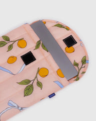 Baggu Puffy Laptop Sleeve 13" - Apricots and Ribbons