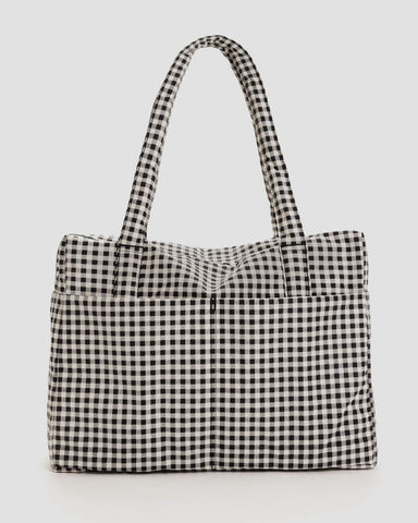 Baggu Cloud Carry On - Black and White Gingham