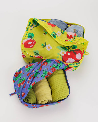 Baggu Packing Cube Set - Needlepoint Fruit