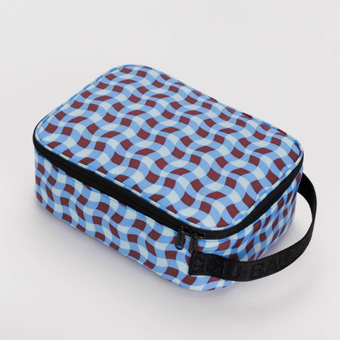 Baggu Lunch Box - Wavy Gingham Blue