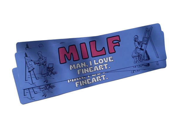 MILF - Man I Love Fine Art Bumper Sticker - Carla Adams