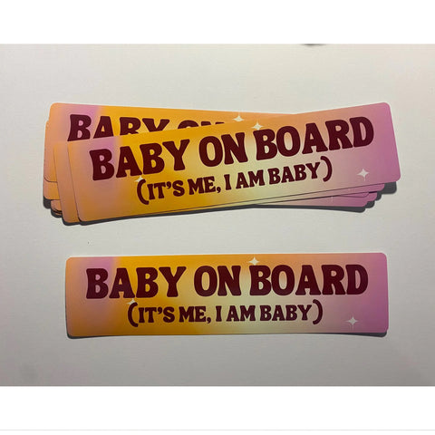 Baby on Board Bumper Sticker - Carla Adams