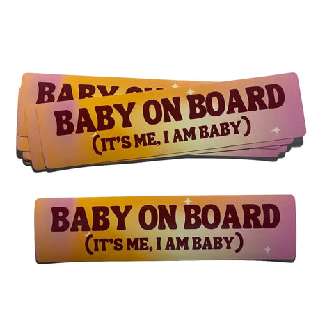 Baby on Board Bumper Sticker - Carla Adams
