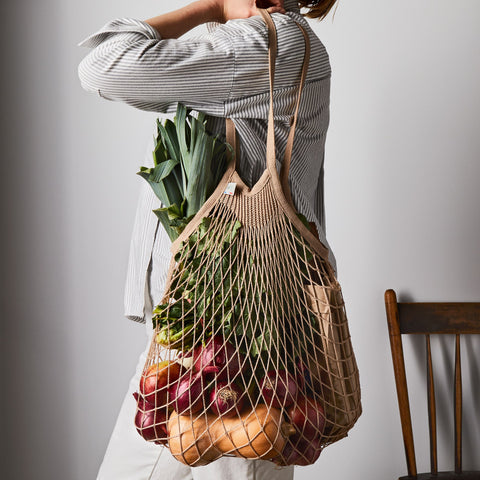 Filt Knit Shopping Bag - Khaki