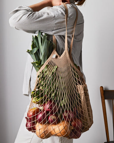 Filt Knit Shopping Bag - Rust
