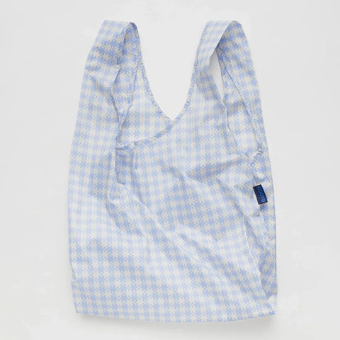 Baggu Reusable Bags Blue Pixel Gingham