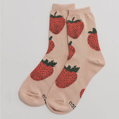 Baggu Crew Sock - Strawberry