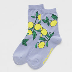 Baggu Crew Sock - Lemon Tree