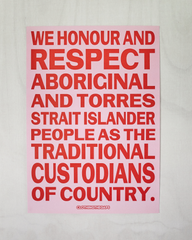 Honour Country Poster Pink/Red