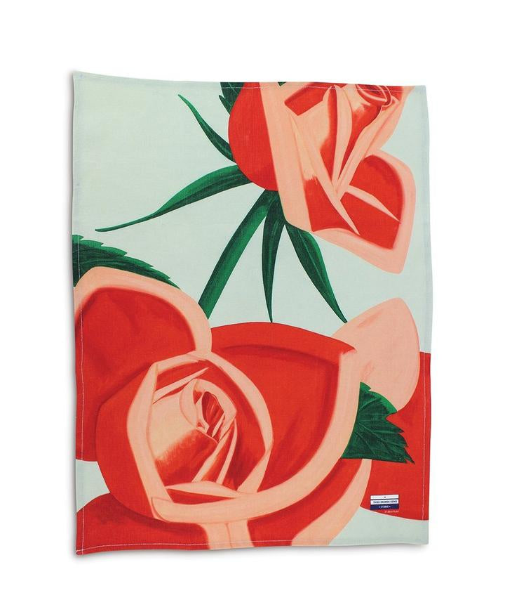 Third Drawer Down Alex Katz Rose Tea Towel