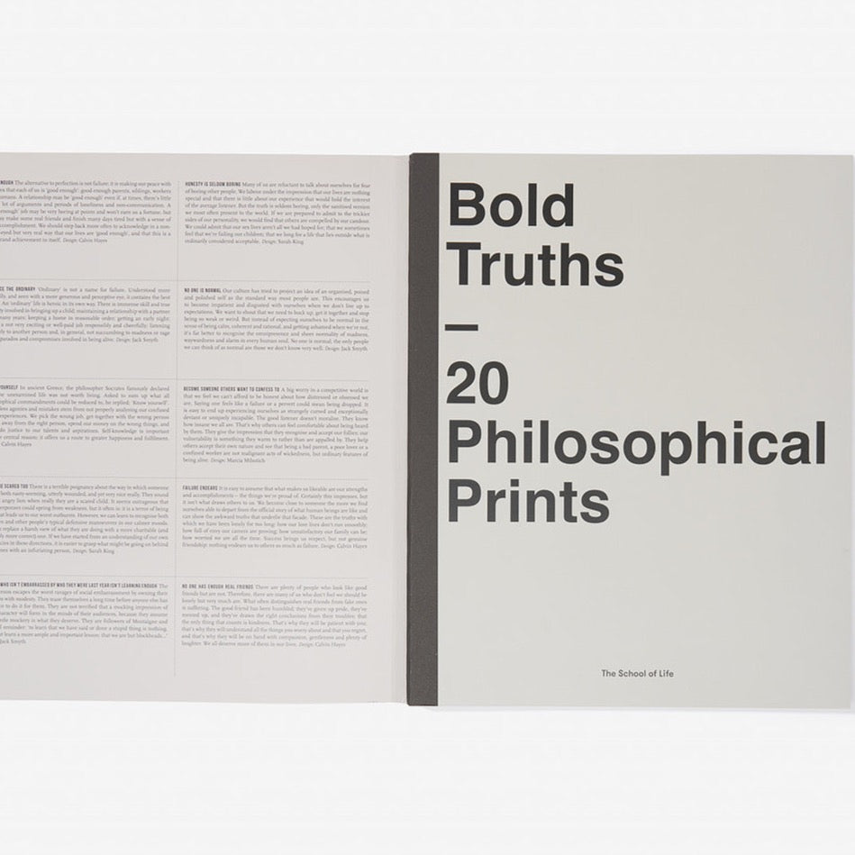 Bold Truths - 20 Philosophical Prints