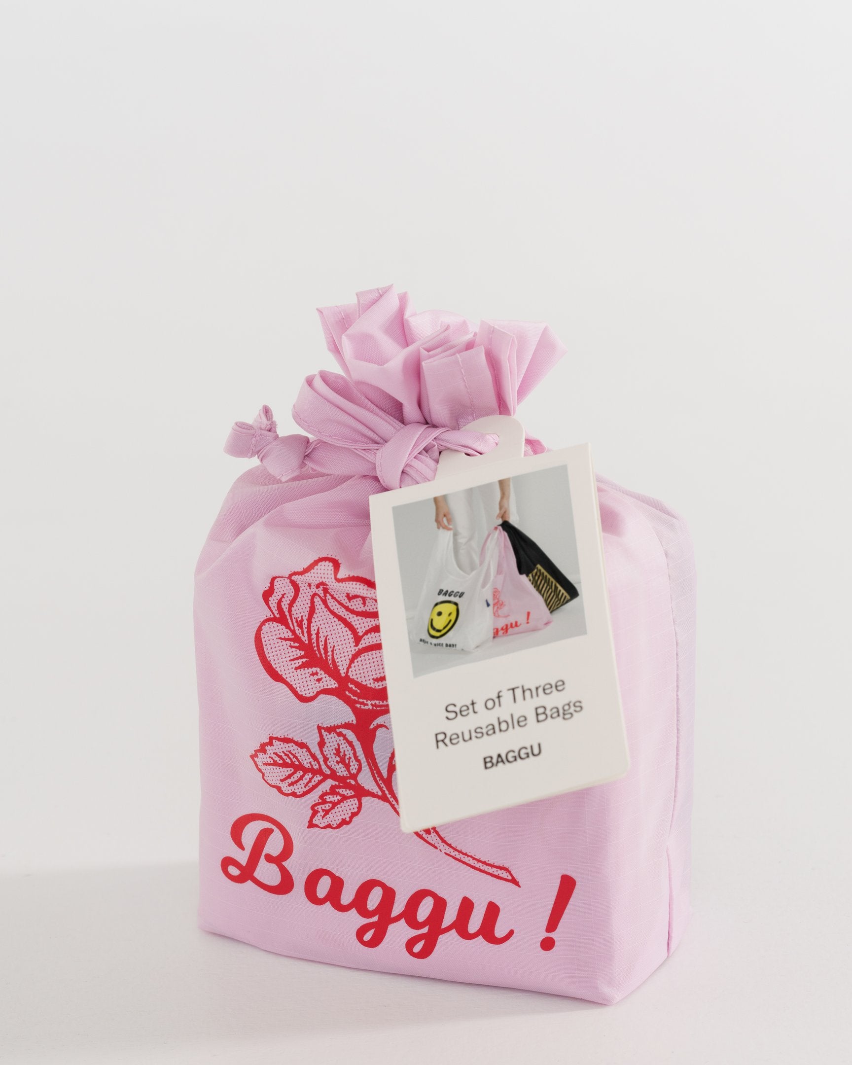 Baggu Set of Three Standard Reusable Bags - Thank You